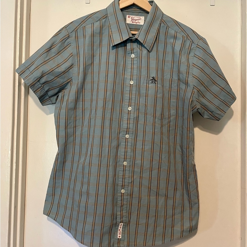 ORIGINAL PENGUIN Short Sleeve Button Down Shirt men’s size L